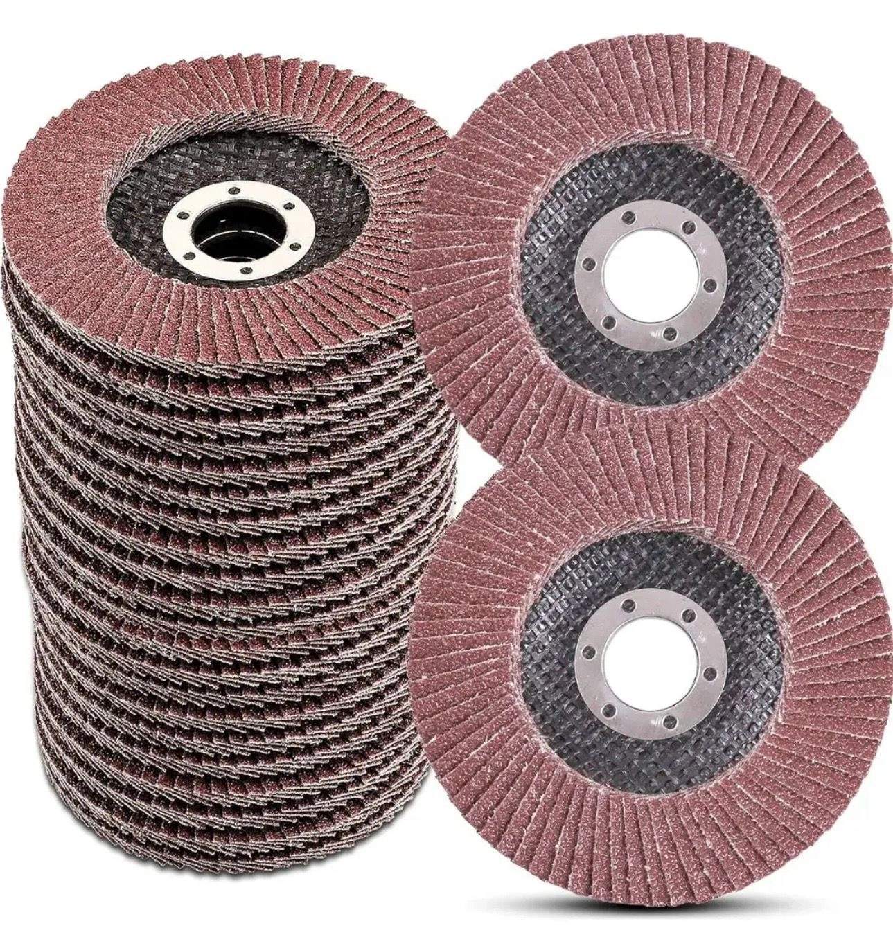 Discos flap abrasivos para corte, desbaste e acabamento em metais